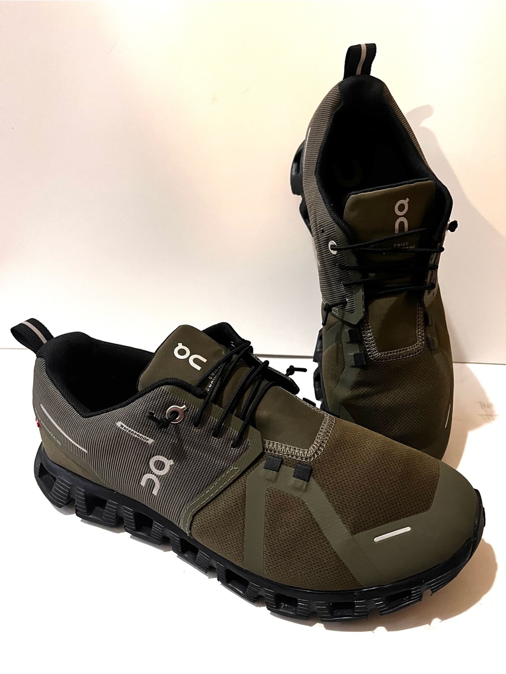 On Running Cloud 5 Men's Olive Green Running Shoes Sneakers US9